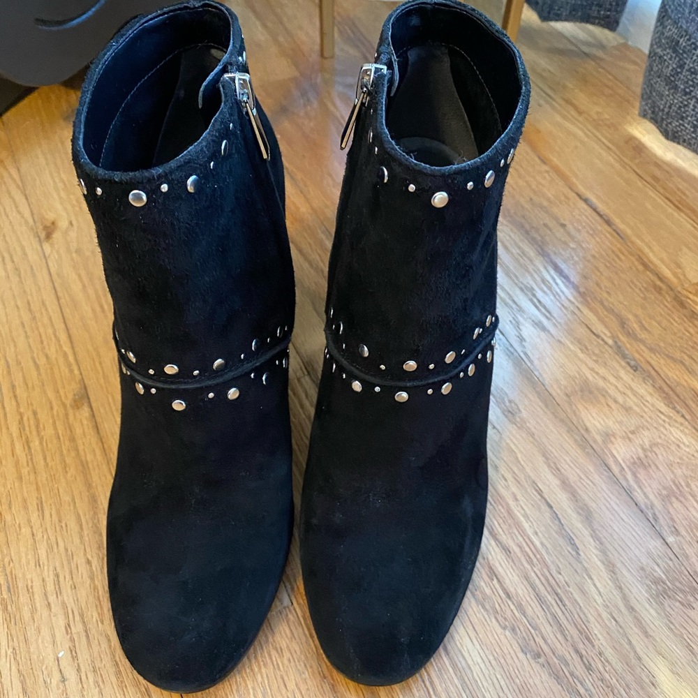 Sam Edelman black booties with stud detailing